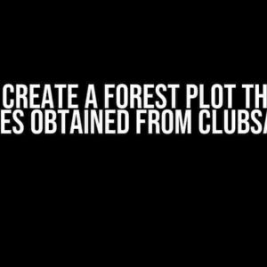 How to Create a Forest Plot that Uses Estimates Obtained from ClubSandwich